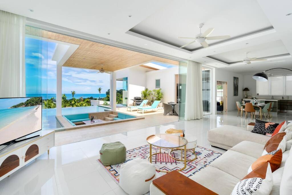 Silver 3br Sea View Pool&wine Private * Chaweng