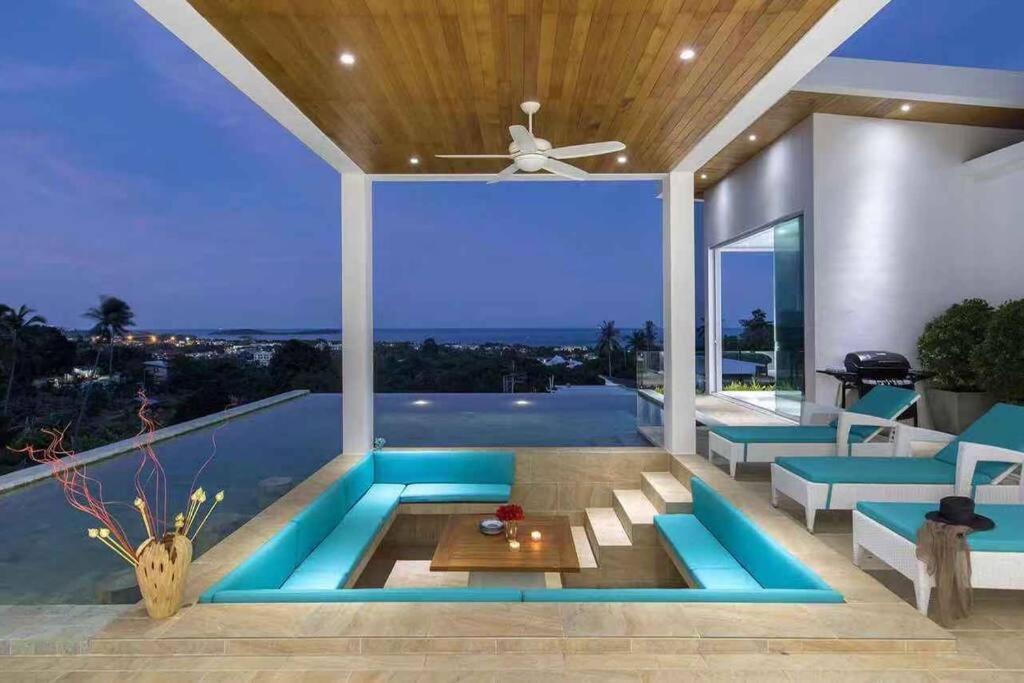 Silver 3br Sea View Pool&wine Private Pousada Chaweng